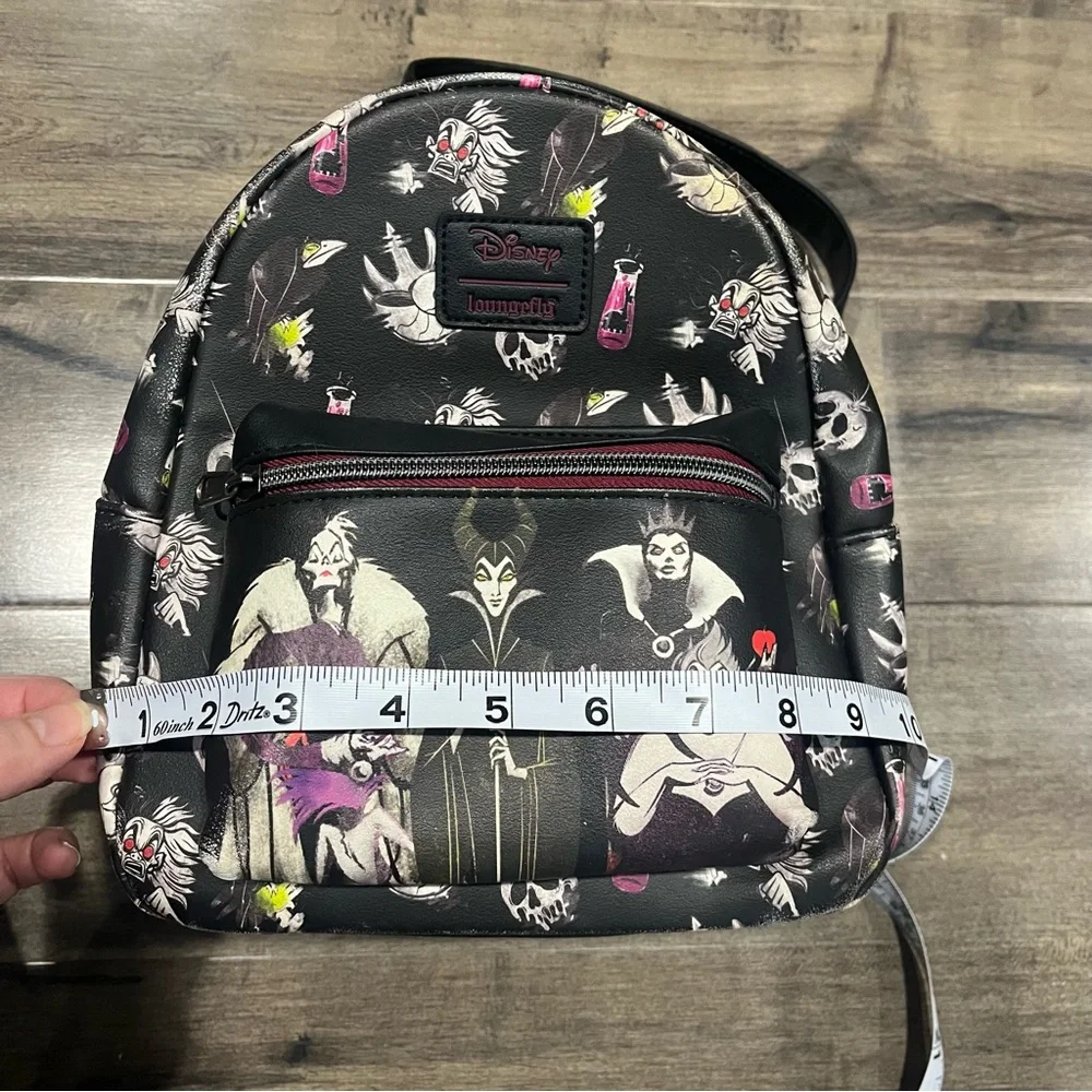 LOUNGEFLY DISNEY VILLAINS MINI BACKPACK MALEFICENT URSULA CRUELLA EVIL QUEEN